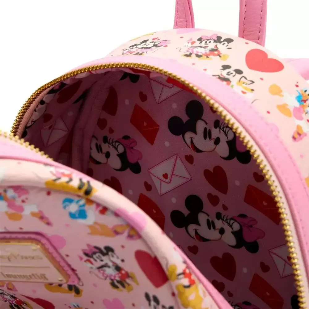 Mickey Mouse and Friends Valentine's Day Loungefly Mini Backpack - Picture 2 of 4